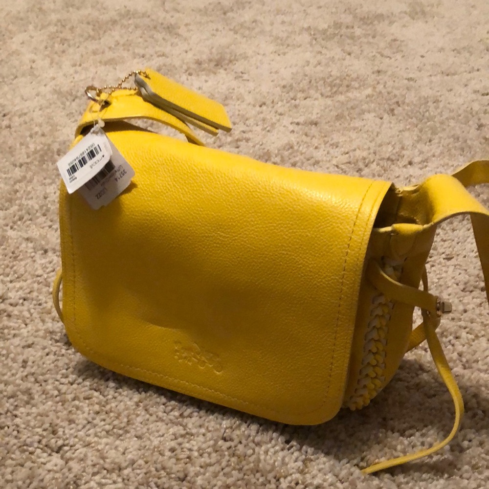 Yellow Coach Saddle Bag